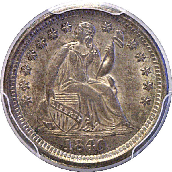 1840-O Drapery. Seated Liberty Half Dime  -  PCGS MS-62 - Image 2