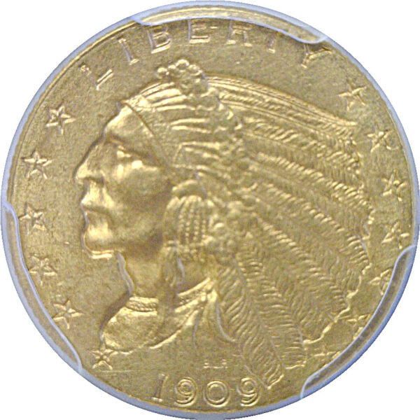 1909 $2 1/2 Indian   PCGS MS-63 - Image 2