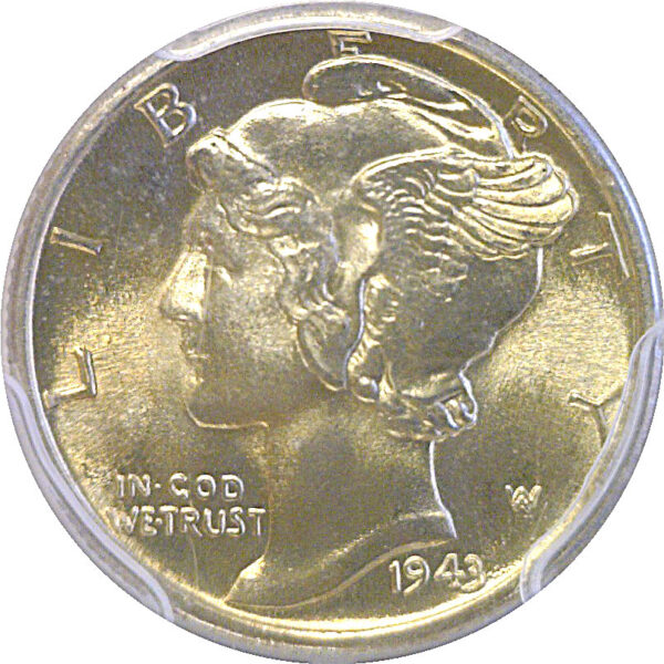 1943 Mercury Dime   PCGS MS-67+ FB - Image 2