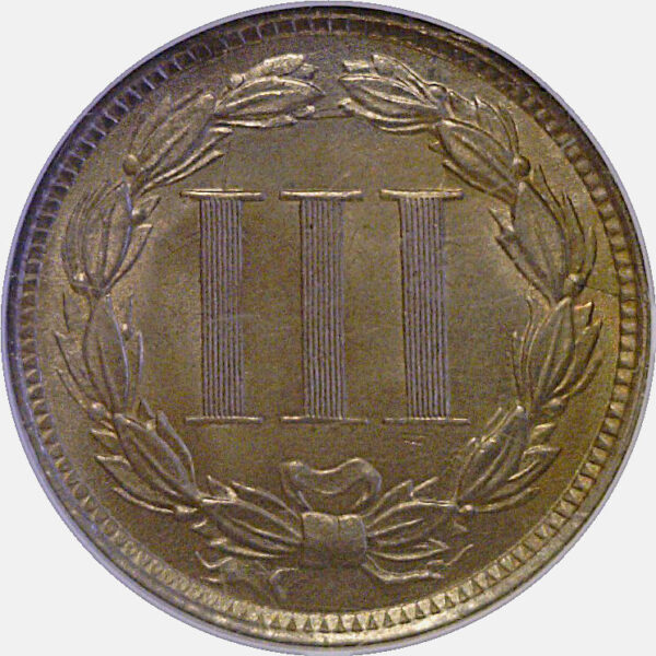 1870 Nickel Three Cent  NGC MS-64 - Image 3