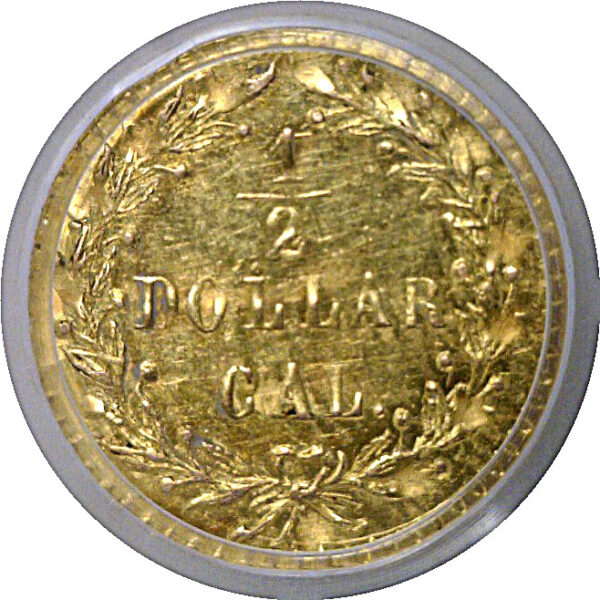 1875/3 50c California Fractional Gold BG-1058 PCGS MS-62 - Image 3