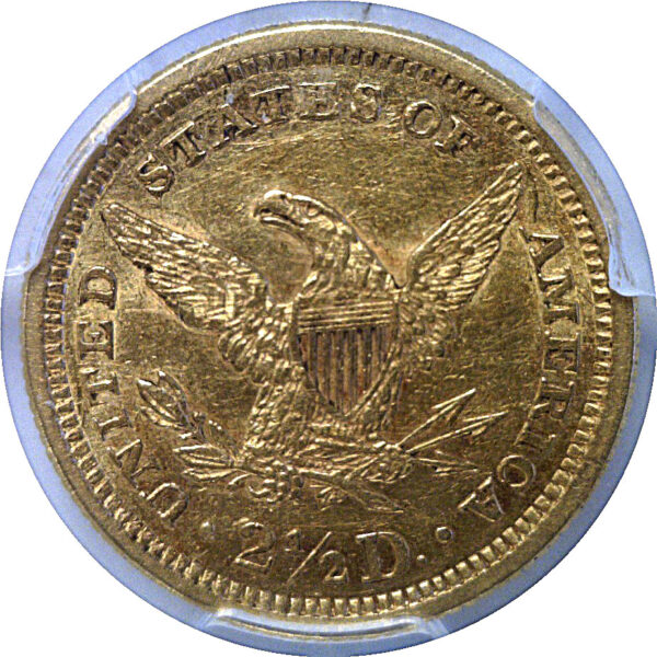 1861 New Reverse  $2 1/2 Liberty   PCGS AU-55 - Image 3
