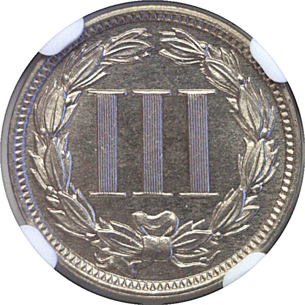 1882 Nickel Three Cent  -  NGC PF-66   CAC - Image 3