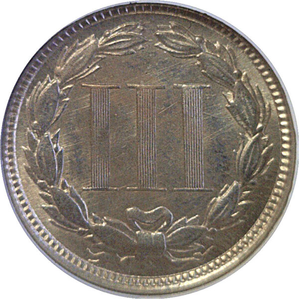 1874 Nickel Three Cent  -  NGC MS-64 - Image 3