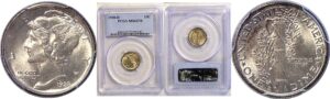 1928-D Mercury Dime  -  PCGS MS-62 FB