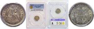 1840-O Drapery. Seated Liberty Half Dime  -  PCGS MS-62