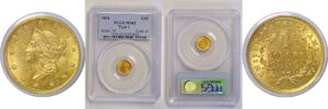 1854 Type-1  One Dollar Gold Coin   PCGS MS-62