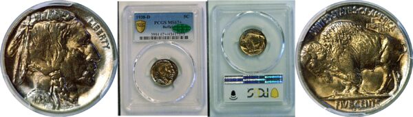 1938-D Buffalo Nickel  -  PCGS MS-67+  CAC