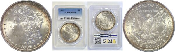 1886 Morgan Dollar    PCGS MS-66+