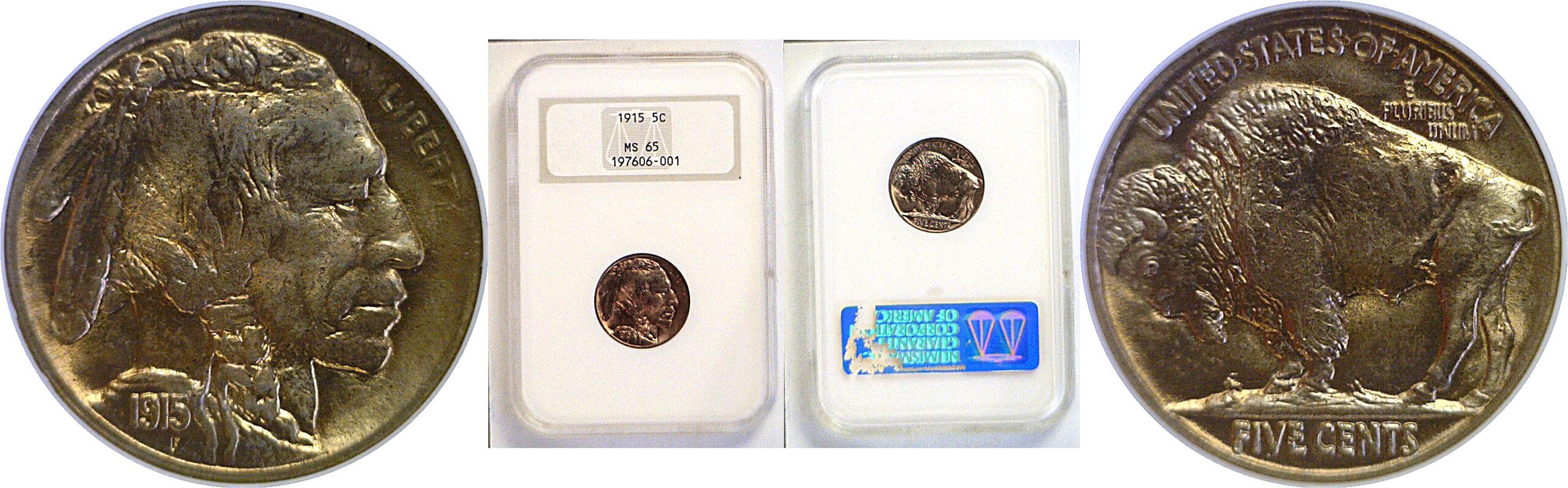 1915 Buffalo Nickel  -  NGC MS-65