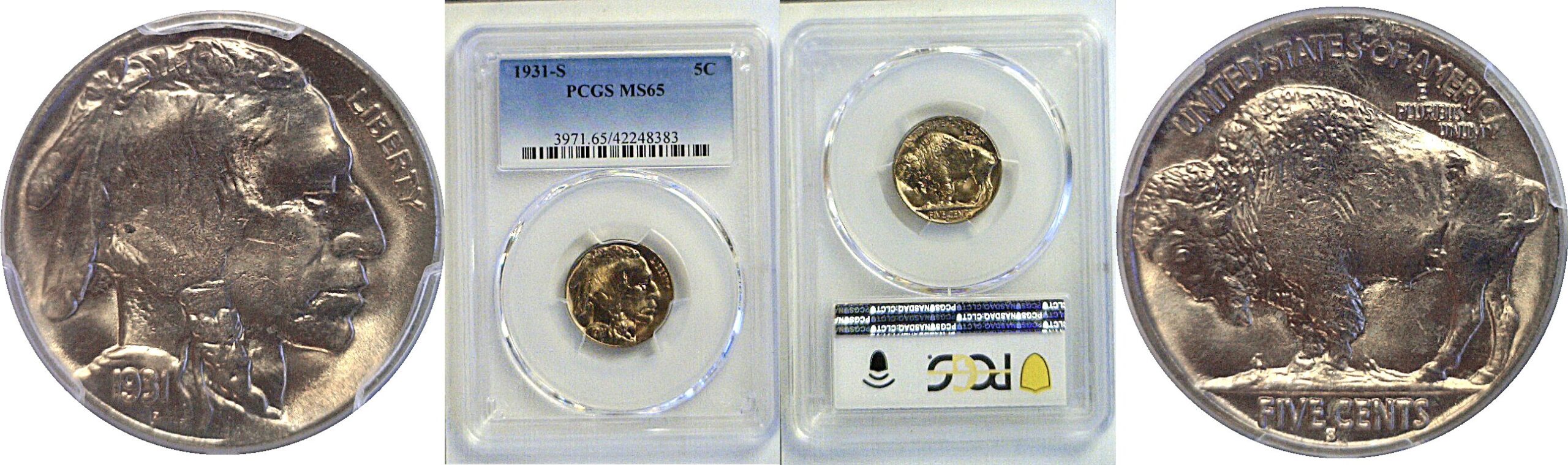 1931-S Buffalo Nickel  -  PCGS MS-65