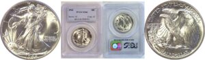 1942 Walking Liberty Half Dollar. -  PCGS MS-66