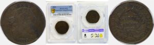 1803 Large Cent  -  PCGS F-12