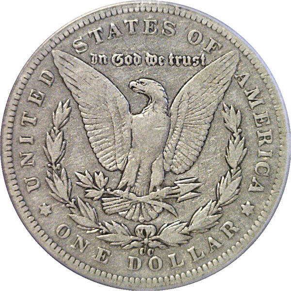 1893-CC Morgan Dollar  -  PCGS F-12 - Image 3
