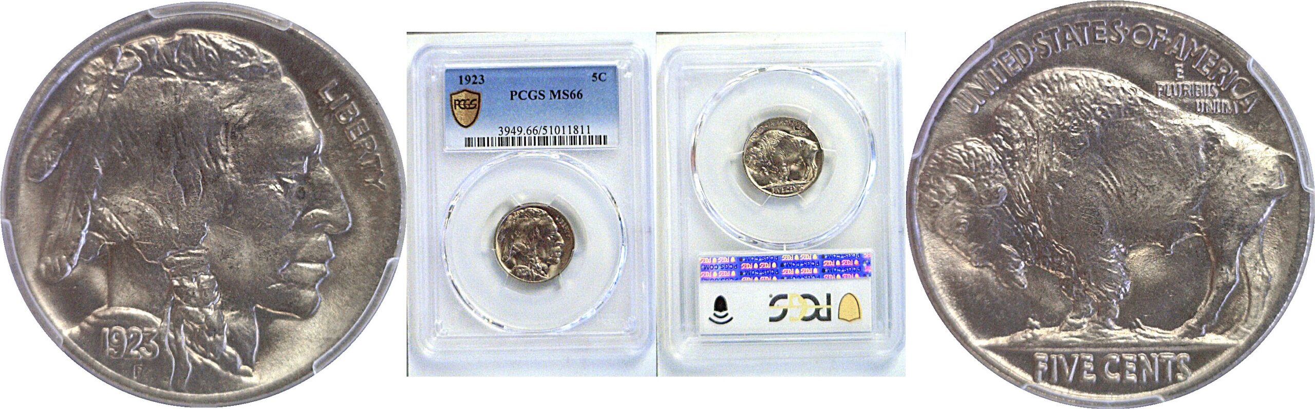 1923 Buffalo Nickel. -  PCGS MS-66
