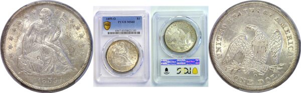 1859-O Seated Liberty Dollar. -  PCGS MS-60