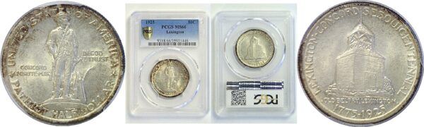1925 Lexington Commemorative Half Dollar   PCGS MS-66