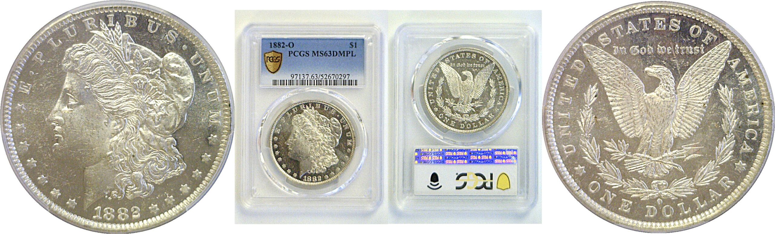 1882-O Morgan Dollar   PCGS MS-63 DMPL