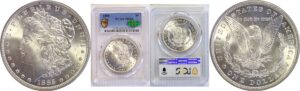 1885 Morgan Dollar  -  PCGS MS-66   CAC