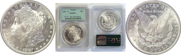 1881-S Morgan Dollar. -  PCGS MS-65 PL