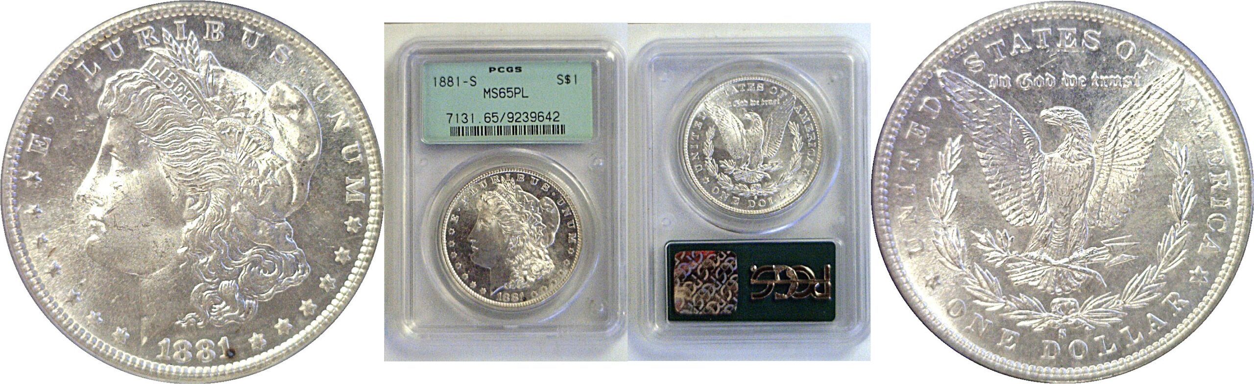 1881-S Morgan Dollar. -  PCGS MS-65 PL