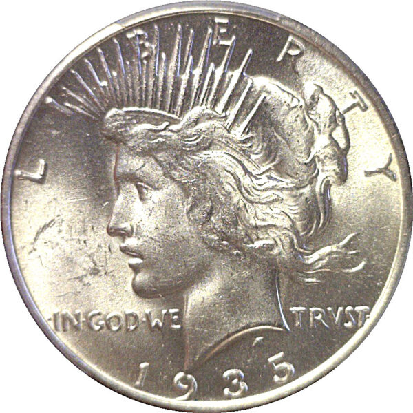 1935-S Peace Dollar  -  PCGS MS-63 - Image 2