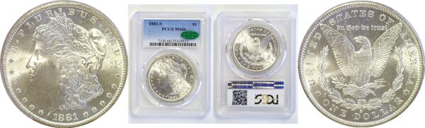 1881-S Morgan Dollar   PCGS MS-66  CAC