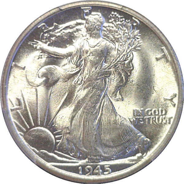 1945-S Walking Liberty Half Dollar. -  PCGS MS-66 - Image 2