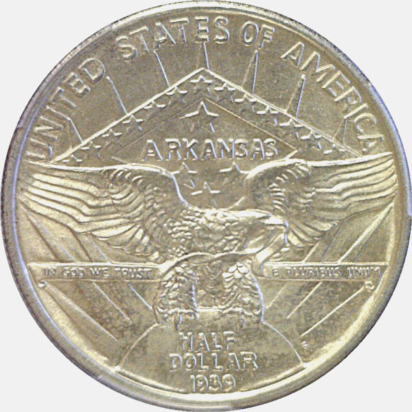 1939-S Arkansas Commemorative Half Dollar  -  PCGS MS-66+ - Image 3