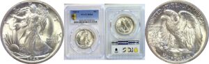 1945-S Walking Liberty Half Dollar. -  PCGS MS-66
