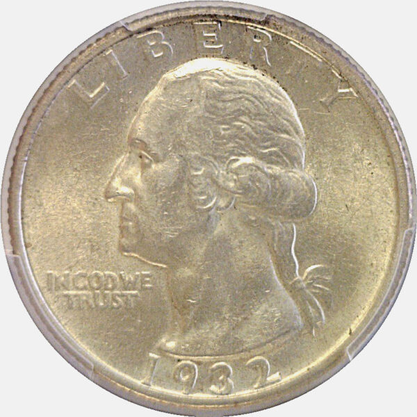 1932-D Washington Quarter  -  PCGS AU-58 - Image 2