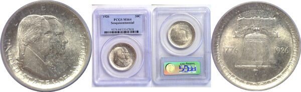 1926 Sesquicentennial Commemorative Half Dollar  -  PCGS MS-64