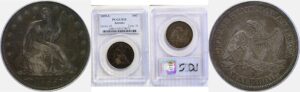 1855-S Seated Liberty Half Dollar  -  PCGS F-15