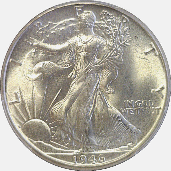 1946 Walking Liberty Half Dollar  -  PCGS MS-67 - Image 2