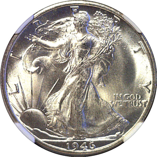 1946-S Walking Liberty Half Dollar  -  NGC MS-66 - Image 2