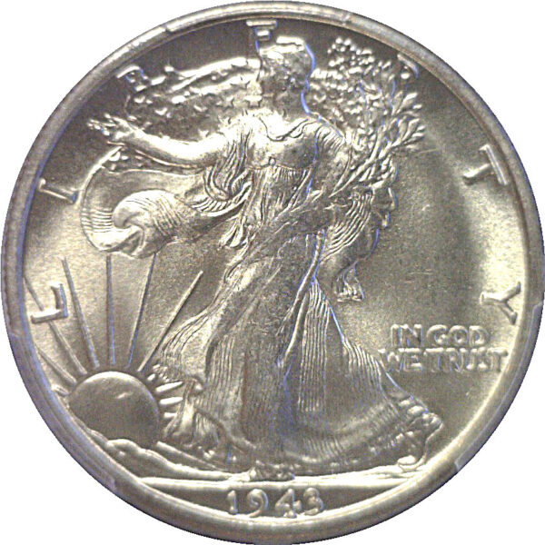 1943-S Walking Liberty Half Dollar  -  PCGS MS-66 - Image 2