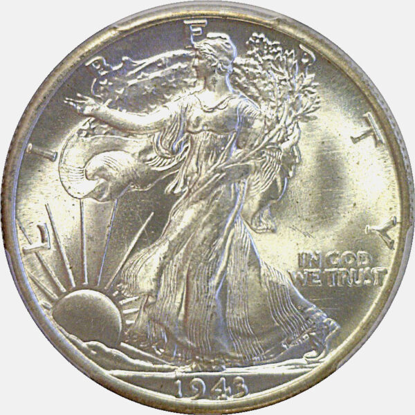 1943-D Walking Liberty Half Dollar  -  PCGS MS-67 - Image 2