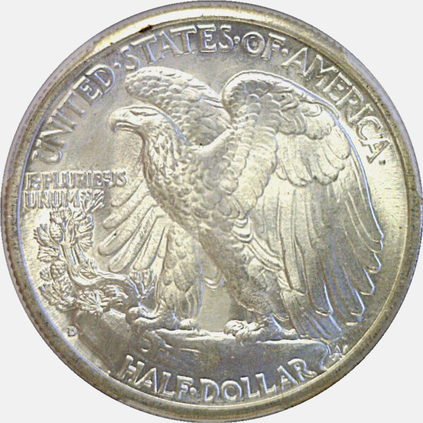1943-D Walking Liberty Half Dollar  -  PCGS MS-67 - Image 3