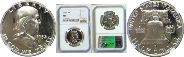 1952 Franklin Half Dollar  -  NGC PR-67