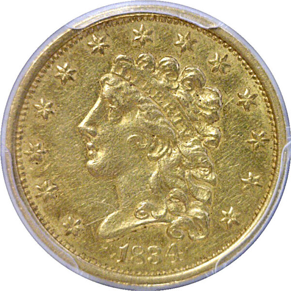 1834 $2 1/2 Classic  -  PCGS AU-50 - Image 2