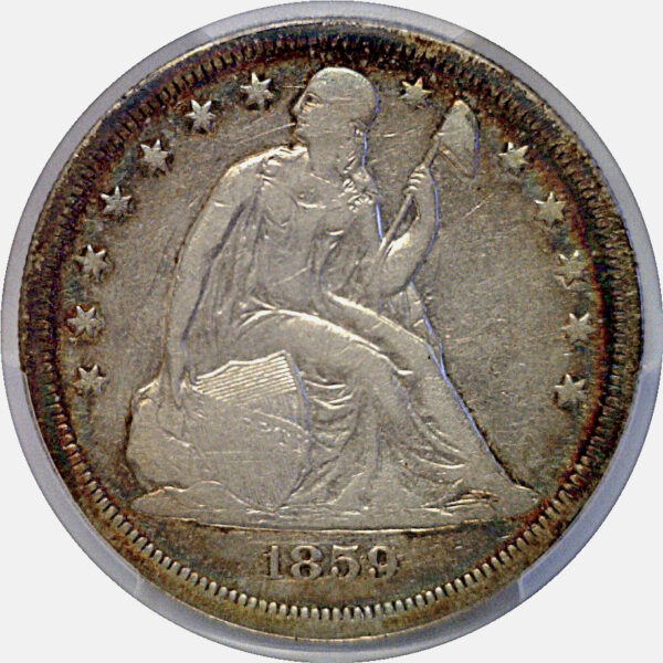 1859-O Seated Liberty Dollar  -  PCGS VF-30 - Image 2