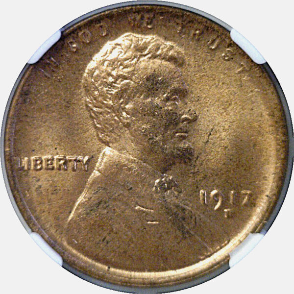 1917-D Lincoln Cent  -  NGC MS-64 RB - Image 2