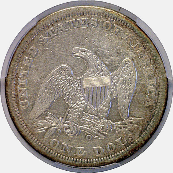 1859-O Seated Liberty Dollar  -  PCGS VF-30 - Image 3