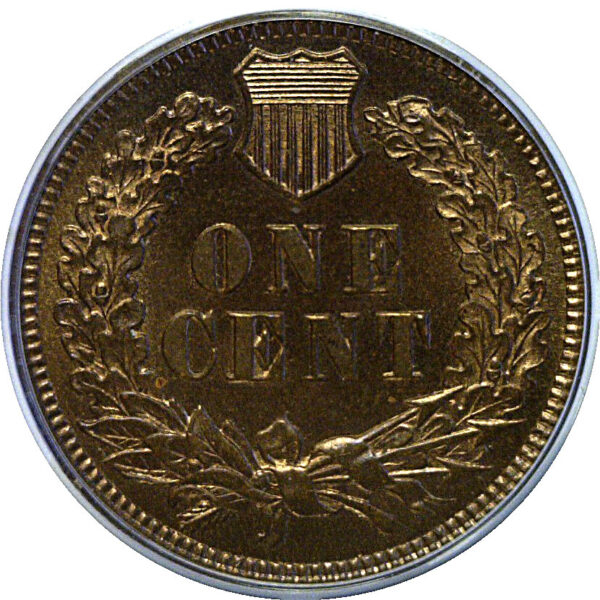 1872 Indian Head Cent  -  PCGS PR-65 RB  CAC - Image 3