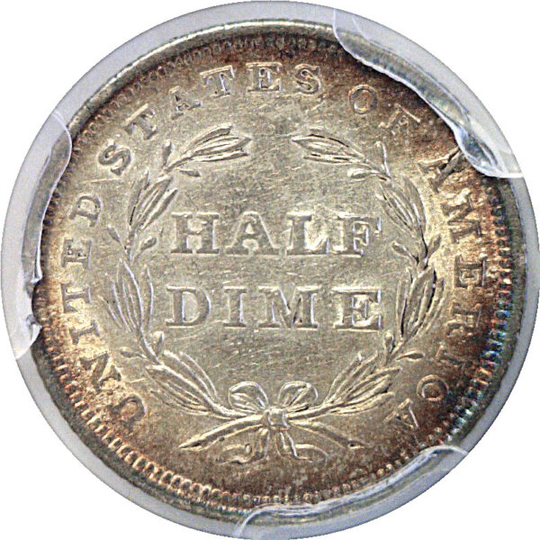 1837 Seated Liberty Half Dime  -  PCGS AU-58 - Image 3