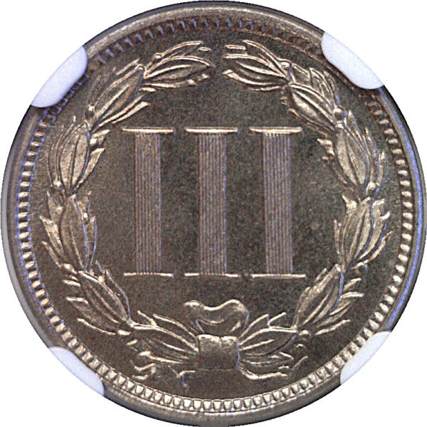 1878 Nickel Three Cent.  -  NGC PF-67 Cameo - Image 3
