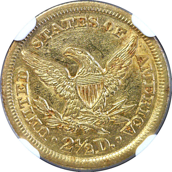 1846 $2 1/2 Liberty  -  NGC AU-55 - Image 3