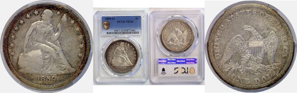 1859-O Seated Liberty Dollar  -  PCGS VF-30