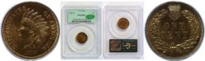 1872 Indian Head Cent  -  PCGS PR-65 RB  CAC