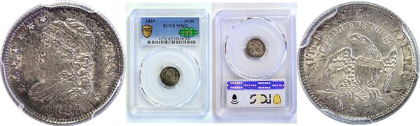 1829 Bust Half Dime  -  PCGS MS-62  CAC